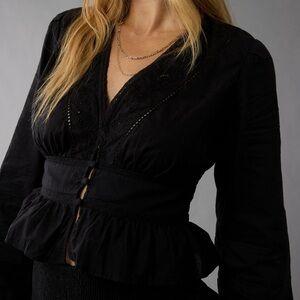 American Eagle Button-Down Blouse